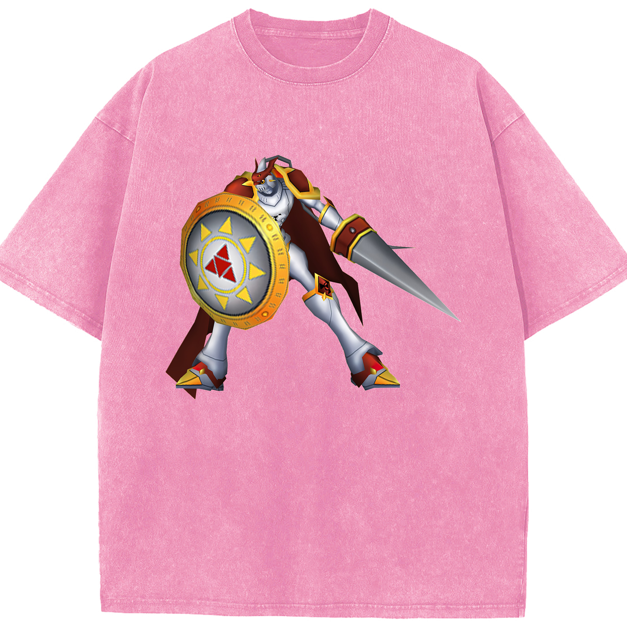 （画像用） Digimon デジタルモンスター/デジモン 綿100% ヴィンテージ風 半袖Tシャツ（フロントプリント）